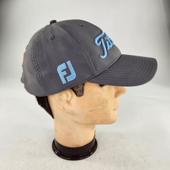 Titleist Men's Tour Performance Hat Royal Blue/Gray Adjustable Cap Hats - Picture 3 of 8